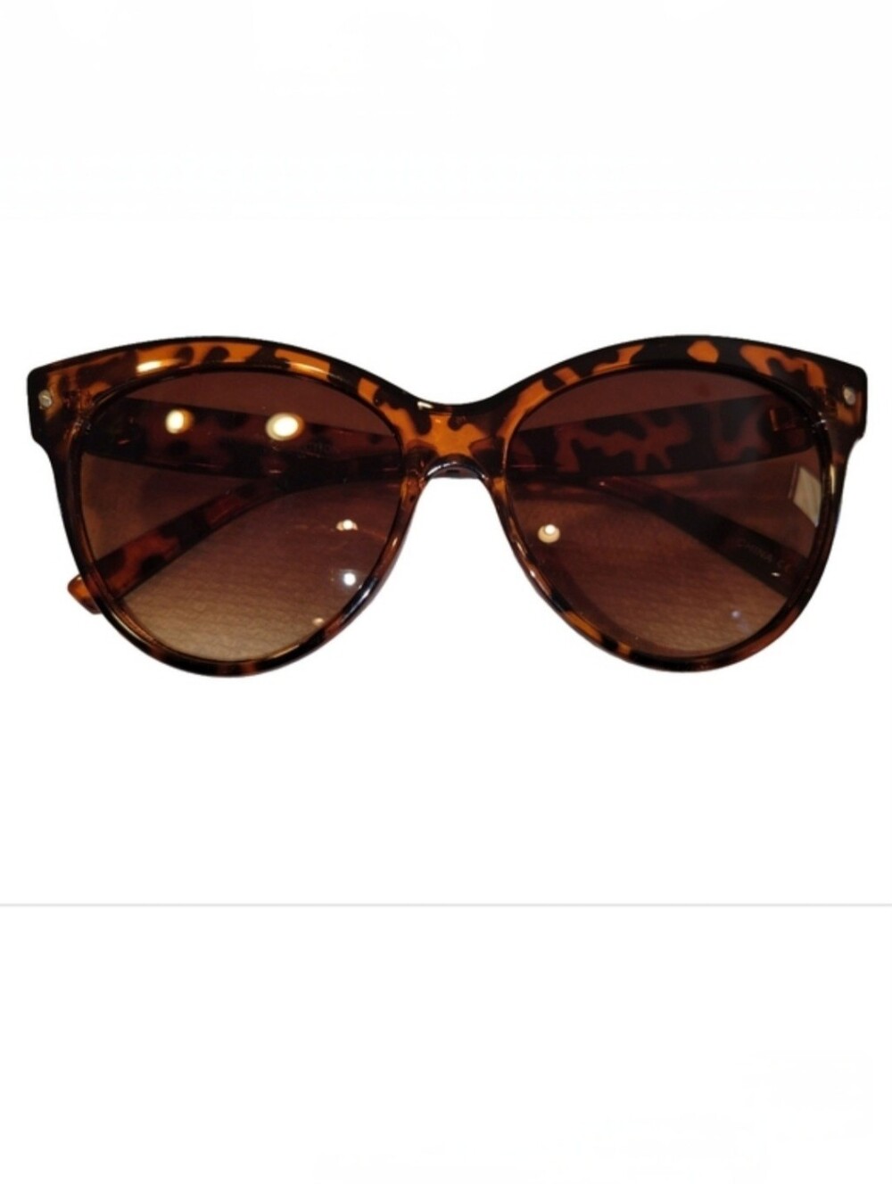 Women's Mod Oversize Tortoise Shell Cat-Eye Sunglasses UV 400 Protection